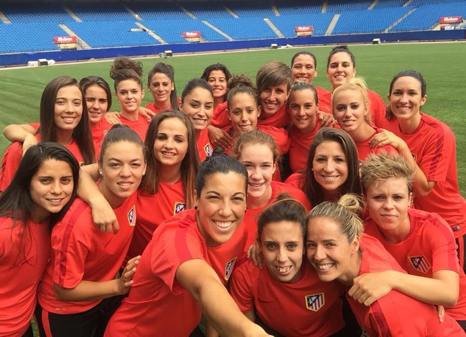Temp. 2015-2016. Selfie jugadoras del Atlético de Madrid Féminas